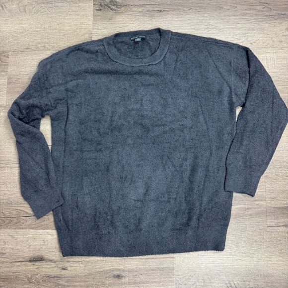 Barefoot Dreams CozyChic Pullover Sweater Women’s Medium Tall Dark Gray Soft - Picture 1 of 4